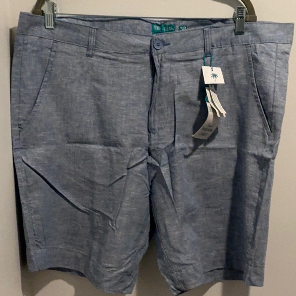 Men’s Washable Linen Shorts - Blue